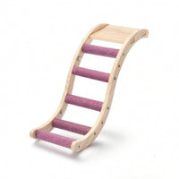 Wooden Bird Ladder Exercise Climbing Ladder with Rungs Enrichment Bird Perch Sturdy for Parrots