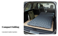 Lightweight Foot Pump Sleeping Mat Quick Inflation Portable Camping Bed Compact Camping Air Mattress with Pillow Long-Lasting for Campers, Outdoor Enthusiasts, Travelers, Car Travel, Hiking, Beach, Home