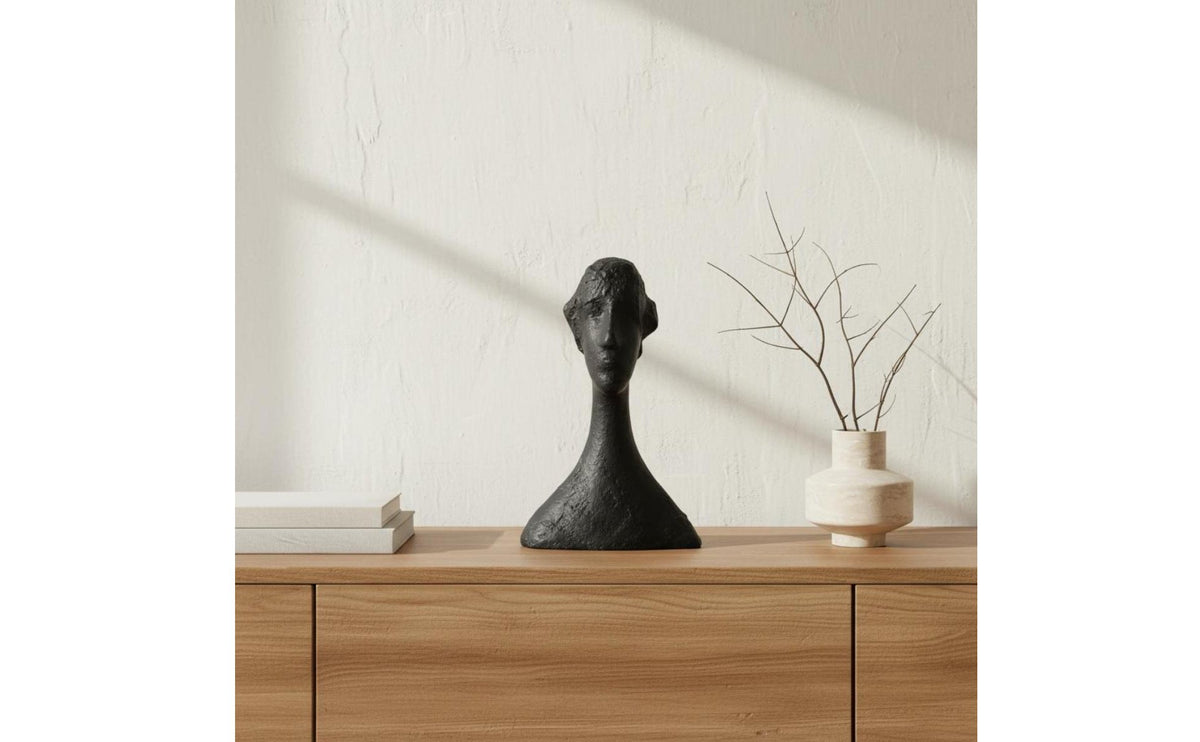 Modernist Figure Sculpture Modern Design Abstract Human Bust Minimalist