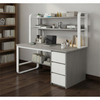 Easy Assembly Student Study Desk Set Sturdy Construction Simple Computer Table and Chair Home Office Desk with Chair for Students