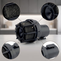 Noise Reduction Wet Dry Vacuum Muffler with Foam Quieter Vacuum Muffler Compatible Accessory Slim for Workshop