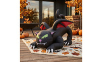 Inflate Inflatable Black Cat Outdoor Inflatable Cat with Wings Lighted Lightweight for Lawn