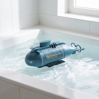 Submarine Toy with LED Light Rechargeable Wireless Control Underwater Model Plastic Shell Suitable for Kids Bath Pool Entertainment