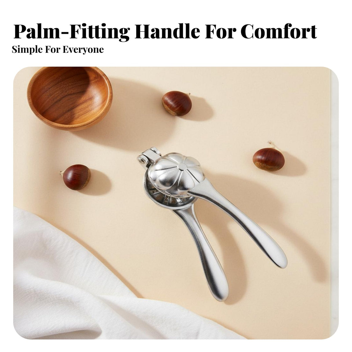 Nut Reveal Er Effort-Saving Nut Sheller Tool Lever Action Nut Sheller Ergonomic Handle Kitchen Utensil Easy to Clean