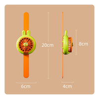 Three-Speed USB Rechargeable Wrist Fan Circular Grille Children's Wrist Fan Glossy Finish Personal Cooling Device Compact