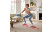 Foldable Sliding Exerciser Slim Leg Exerciser with Handlebar Compact Exercise Machine Smooth for Adults, Home Gym, Apartment