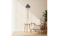 Stuffed Doll Display Strap Wall-Hanging Doll Hanger with Heart Decorations Adjustable Toy Display Hanger for Collectors, Bedroom, Dorm Room, Playroom