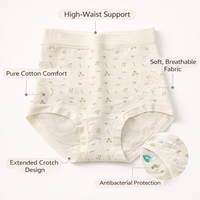 High Waisted Knickers for Women with 95% Material, Maternity Underwear Postpartum with Gusset, C Section