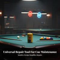 3 Pieces Multi-Functional Pool Cue Tip Shaper Ferrule Safe Cue Tip Repair Kit Portable All-in-Single Pool Stick Tool Easy to Use