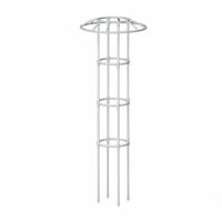 Outdoor Use Umbrella Trellis Strong Metal Multi-Loop Plant Support Easy to Place Clematis Support Frame Rust-Resistant for Potted Plants, Balcony