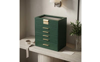 Multi-Layer Jewelry Organizer Rectangular Drawer Jewelry Box Flat Dresser Surface Storage