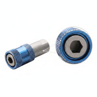 Drill to Screwdriver Adapter Quick-Release Hex Shank Adapter with M10 Thread Bit Holder Knurled Tool Accessories Compact
