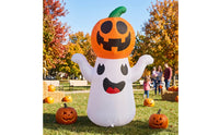 Specters with Pumpkin Head Inflatable Specters with Pumpkin Lighted Decorations for Yard, Lawn