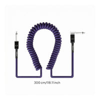Violet Coiled Guitar Cable PVC Guitar Cable