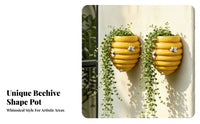 Rounded Bee Wall Planter Decorative Bee Nest Plant Pot