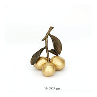 Tabletop Ornament with Branch-and-Leaf Top Polished Decor for Entryway Console, Coffee Table