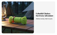 Sturdy Reflective Tent Rope Heavy-Duty Reflective Guy Line High-Strength for Hiking, Backpacking