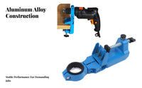 360° Rotation Electric Drill Bench Clamp Multi-Functional Universal Drill Bracket Easy to Attach for DIYers, Model Makers, Benchtop, Garage
