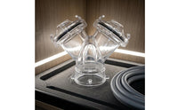 Transparent RV Sewer Wye Leak-Proof RV Sewer Y Connector for Campgrounds