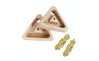 Solid Wood Portable Hanging Fingerboard Ergonomic Design Wooden Pinch Block Training Device Rock Climbing Pull up Holds for Climbers, Home, Outdoor, Gym