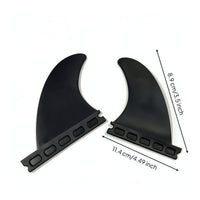 2 Pieces Nylon Surfboard Tail Fin Compact Paddle Board Tail Fin Sleek Easy to Install for Surfers, Paddleboarders