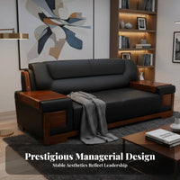 Sofa and Armchair set Modern Design Upholstered Guest Chair and Sofa Group Professional Look Office Furniture for Clients, Guests, Lobby, Bank