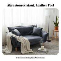 Space-Saving Adjustable Floor Lounger Soft Comfort Adjustable Sleeper Loveseat Convertible Design Household Furniture Multi-Positional for Apartment Dwellers, Young Adults, Balcony, Small Areas, Reading Nook, Home Office
