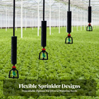 Hanging Micro Sprinkler Set Water Saving Greenhouse Overhead Irrigation System Easy Installation Micro Sprayer System for Farmers, Farm, Nursery, Lawn