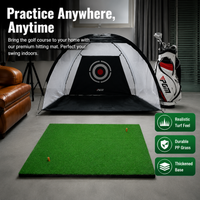 Verdant Sports Practice Pitching Mat, Thickened PP Grass Practice Driving Mat, Heavy Duty Rubber Base Practice Chipping Mat for Home Use