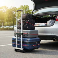 Compact Storage Folding Hand Truck High Load-Bearing Foldable Hand Truck Effortless Rolling Wheels for Travelers, Shoppers, Travel