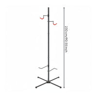 Bike Stand with Adjustable Hooks Space Saving Bike Floor Stand Heavy Duty Cycle Parking Rack for Cyclists