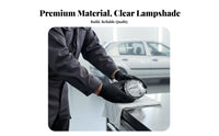 Clear Lens Front Bumper Fog Lights Black Housing Fog Light Pair Reflector Style Rear Mounting Stem