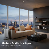 Corner Sofa with ribbedTufted spine musical key spinerest Living Room Furniture Down and Latex Filling Sectional Couch for Families, Hosts, Small Spaces