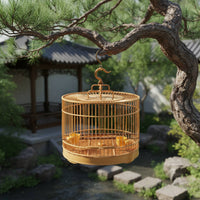 Round Bird Enclosure Easy to Clean Plastic Bird Enclosure Sturdy for Indoor