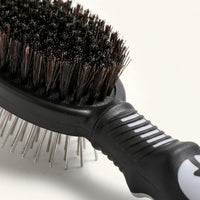 Hair Brush for Cat and Dog Grooming, Stainless Steel Cat Comb for Short and Long Hair, Non Slip Pet Massage Brush, Double Sided Slicker Design