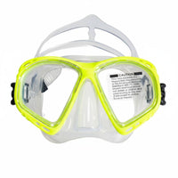 Wide View Unrestricted Diving Mask Nose Cover Underwater Mask Anti-Fog Water Sports Gear Pressure Equalization for Adults, Men, Women, Snorkeling