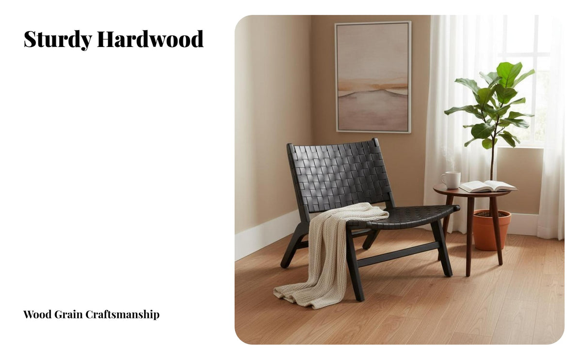 Saddle Leather Armchair Nordic Design Lounge Chair artistic design Household Furniture for Apartment Dwellers, Readers, Bedroom, Balcony, perusing corner