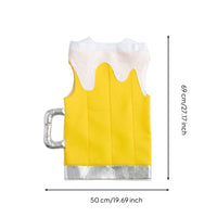 Hilarious Beer Mug Costume Festive Beer Stein Costume Comfortable Apparel Lightweight for German Beer Festival
