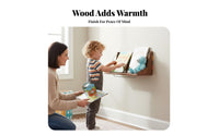 Space-Saving Wavy border board Decorative Storage wall-mounted Shelf Playful & aesthetic Display shelf Easy to Instsuitable for Home Decorators, homeowners, Playroom, Nursery, Living Room, Entryway