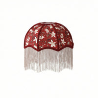 Lampshade with Fringe Traditional Textile Lampshade Table Lamp Shade Woven Lamp Shade with Fringe Classic
