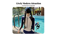 Long Sleeve Full Body Swimsuit UPF 50 Protection Swimsuit Quick-Quick-Absorbing Sun Protection Surfing Suit for Surfers, Adults, Snorkeling, Swimming