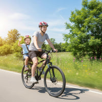Rear Child Bike Seat Shielded Mesh Rear Mounted Child Seat Thick Padded for Infants