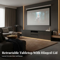TV Cabinet Construction Minimalist Television Cabinet Cable Management Modern Low Profile TV Stand for Home Theater Enthusiasts