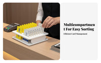 compartmentted Card Holder Easy entry Desktop entryory Space-Saving for Receptionists