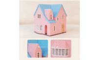 1/64 Model Villa Mini Villa Model Decorative Dollhouse for Collectors, Hobbyists