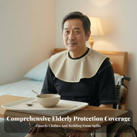 Waterproof Elderly Bib Oil-Proof Waterproof Eating Bib Easy to Clean for Adults
