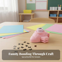 Airplane-Shaped Pattern Cutter Simple Press Decorative Hole Cutter Small Design Robust Construction for Preschoolers, Students
