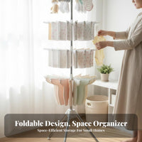 Infant Drying Rack Large Capacity Hanging Rods for Baby Clothes