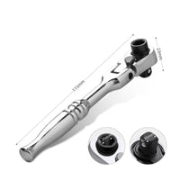 Compact Design Mini Double Head Ratchet Reversible Mini Ratchet Wrench Chrome Vanadium Steel Double Drive Bit Socket Wrench 5-Degree Swing Arc for DIY Enthusiasts, Technicians, Tight Areas, Home Repair, Car Maintenance, Furniture Assembly