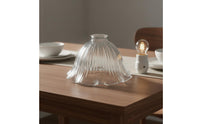 Ruffled Rim Glass Lampshade DIY Friendly Replacement Glass Shade Replacement Lampshade for Bar